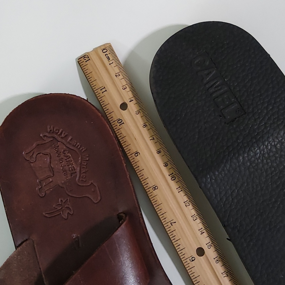 NWOT Made in Jerusalem Brown Leather Sandals Sz 12 - Picture 3 of 4